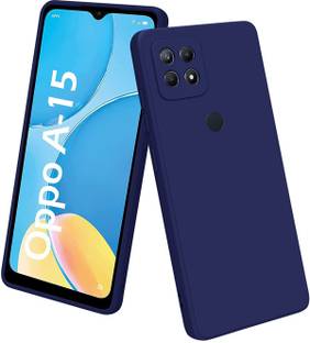 TRUEUPGRADE Back Cover for Liquid Silicone Designed Case Cover for Oppo A15 / A15s | Microfiber Inside
