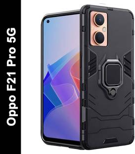 WOW Imagine Back Cover for Oppo F21 Pro 5G (Armor | Hybrid PC + TPU | Full Protection with Ring & Kickstand )