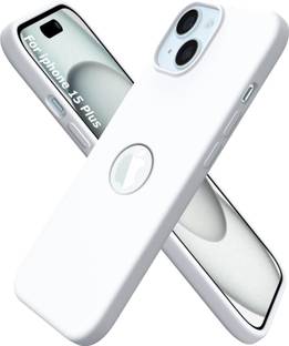 VONZEE Back Cover for iPhone 15 6.1 Inches Liquid Silicone Precise Logo Cut Case