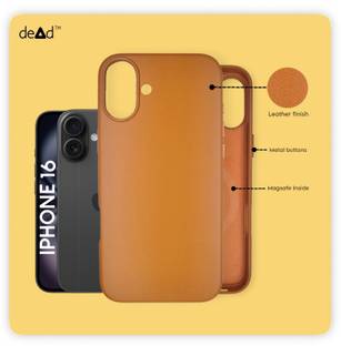 dead Back Cover for APPLE iPhone 16, Leather