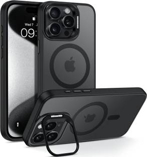 Caseex Back Cover for APPLE iPhone 15 Pro Max, Caseex Translucent Magnetic Kickstand Back Case for 15 Pro Max