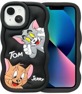 TKTHUB Back Cover for iPhone 13 Soft Silicon Tom and Jerry Phone Case