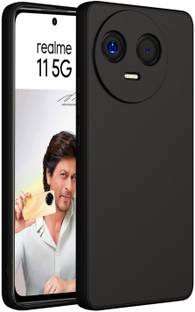 VAPRIF Back Cover for Realme 11 5G, Realme 11x 5G, Matte Rubberized Soft Silicone Protective Cloth Inside