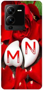 जुग्गा Back Cover vivo V25 Pro 5G, V2158, M LOVES N NAME,M NAME, N LETTER, ALPHABET,M LOVE N NAME के लिए