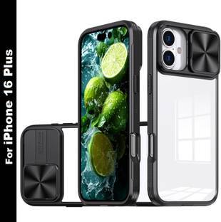 ShieldTech Back Cover for iPhone 16 Plus, With Sliding Camera Shield Cover & 360° Protection Mobile Phone Case