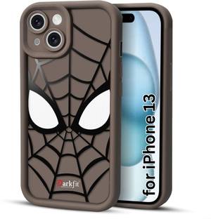 DARKFIT Back Cover for Apple iPhone 13, Spidey Face Mask Case