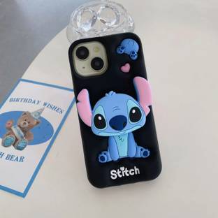 COVERLOGY Back Cover for iphone 13, iphone 14, iphone 15, black stitch