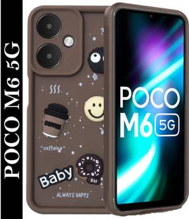MOBIDEER Back Cover for POCO M6 5G, Redmi 13C 5G, 3D Cartoon Coffee Emoji Designer | Shockproof & Stylish