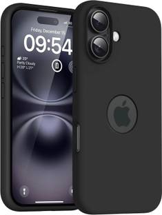 VONZEE Back Cover for iPhone 16 Case 6.1 inches, Liquid Silicone 3 Layers Logo Cut Soft Gel Rubber Phone Case