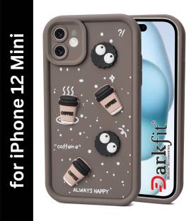 DARKFIT Back Cover for Apple iPhone 12 Mini, 3D Coffee Design Case