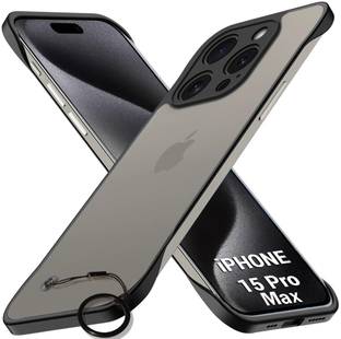 VAPRIF Back Cover for Apple iPhone 15 Pro Max, Shock Proof Ultra Slim Frameless, Back Cover