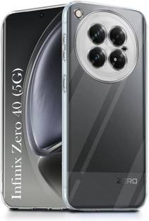 Teleform Back Cover for Infinix Zero 40 5G soft Clear silicon transparent (Transparent)