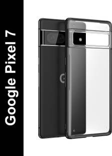 DailyObjects Black Frosted Clear Back Cover for Google Pixel 7