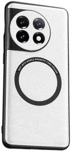 HIGAR Back Cover for Oneplus 12, PU Leather Coated, Magnetic back cover