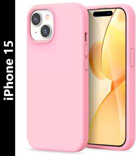 Midos Back Cover for iPhone-15, Silicone With Full Protection Soft Slim Back Cover for iPhone 15