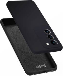 VAPRIF Back Cover for Vivo T3 5G, Vivo Y200e 5G, Matte Rubberized Soft Silicone Protective Cloth Inside