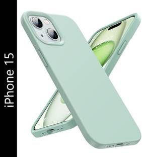 Midos Back Cover for iPhone-15, Silicone With Full Protection Soft Slim Back Cover for iPhone 15