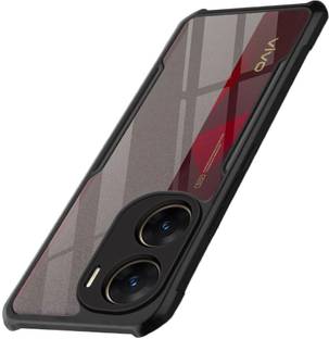VAPRIF Back Cover for vivo V29e 5G, Transparent Hybrid Hard PC Back TPU Bumper