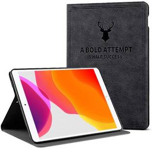 Proelite Back Cover for Apple iPad 10.2" 9th Gen (2021) 8th Gen/7th Gen Smart Deer Flip case Cover