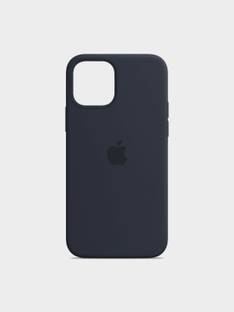 INNOPACE Back Cover for Navy Blue Solid Silicone Apple iPhone 12 Back Case