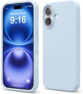 Coverskart Back Cover for Apple iPhone 16 Plus, Logo Embossed Shock Proof Microfiber Case