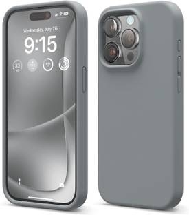 Zapper Back Cover for iPhone 15 Pro (True Liquid Silicone Case - Titanium Grey)