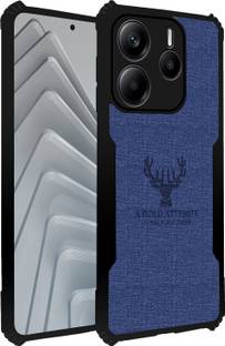 Qyist Back Cover for Redmi Note 14 5G |Vegan PU Leather |Deer Case| Camera Lens Protection