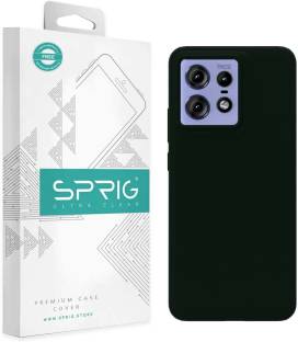Sprig Back Cover for Sprig Liquid Silicone Back Cover for Moto Edge 50 Pro (Dark Green, Hard Case, Pack of: 1)