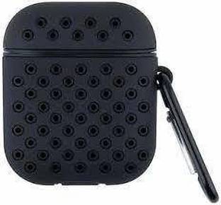 KHR Back Cover for Apple Airpods 1/2 TPU Case Silicone Dust-Proof Protective Case with Keychain(Device Not Included