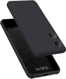 MOBIDEER Back Cover for Vivo Y100 5G, Matte Rubberized Soft Silicone Protective Cloth Inside