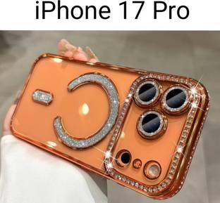 kartflesh Back Cover for iPhone 17 Pro, Luxury Diamond Magnetic Case, Glitter Crystal Bling Shockrproof