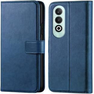 Innovex Back Cover for Oneplus Nord Ce 4 - Inbuilt Stand & Card Pockets | Hand Stitched | Wallet Flip Case