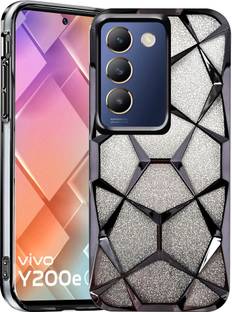 TERANCE Back Cover for Vivo Y200e 5G | Plating Bling Gradient Glitter Clear Soft TPU Silicone