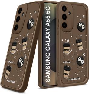 TRUEUPGRADE Back Cover for Samsung Galaxy A55 5G Cute Fun Cartoon 3D Ball Coffee Case