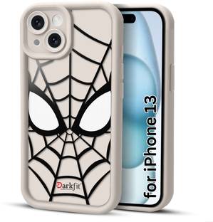 DARKFIT Back Cover for Apple iPhone 13, Spidey Face Mask Case