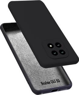 MOBIDEER Back Cover for Realme C63 5G, Matte Rubberized Soft Silicone Protective Cloth Inside