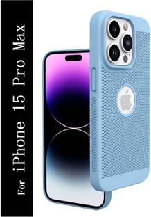Coverskart Heat Absorption Back Cover for Apple iPhone 15 Pro Max, Hybird Ultra Slim Grid Honeycomb Design PC Case