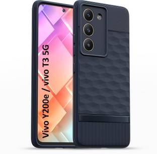 AIZLO Back Cover for vivo T3 5G ,vivo Y200e 5G, Hexa Cube Design | Ultra Slim Soft Case | Inner Velvet Fabric