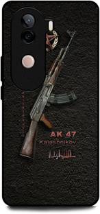 WallCraft Back Cover for Vivo V40E 5G (AK 47, ARMY GUN, KALASHNIKOV, RIFLE, CLASSIC
