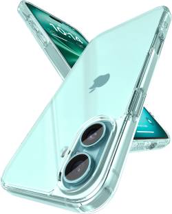 eller santé Back Cover for Apple iPhone 16, Clear Case Scratch Resistant Military-Grade Protection