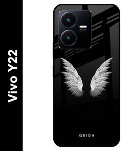 QRIOH Glass Back Cover for Vivo Y22