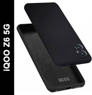 VAPRIF Back Cover for iQOO Z6 5G, Matte Rubberized Soft Silicone Protective Cloth Inside
