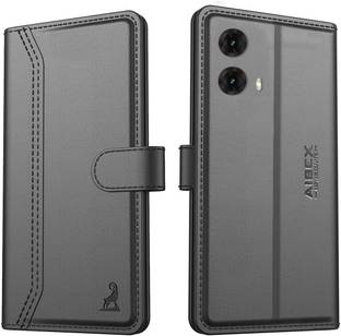 AIBEX Flip Cover for Motorola G85 5G |Premium Leather Finish | Magnetic Closure | Kickstand Feature
