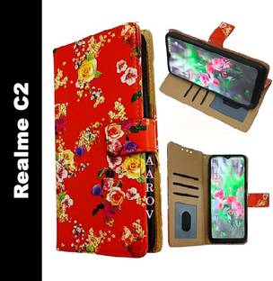 Aarov Flip Cover for Realme C2