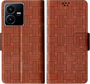 SBMS Flip Cover for Vivo Y22 Back Cover Case with Magnatic Closure