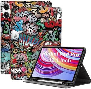Proelite Flip Cover for Redmi Pad Pro 12.1 inch smart flip book cover with pen holder also Support Auto Sleep Wake