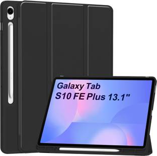 Proelite Flip Cover for Galaxy Tab S10 FE Plus 13.1 inch, Soft Flexible Flip Case Cover [Recoil Series]