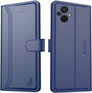 AIBEX Flip Cover for Poco M5| Premium Leather Finish | Magnetic Closure | Kickstand Feature | Shockproof