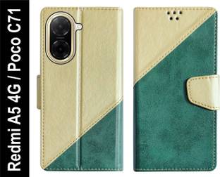 SBMS Flip Cover for Redmi A5 4G / Poco C71 Back Cover Case with Magnatic Closure