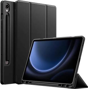 Proelite Flip Cover for Galaxy Tab S9 FE/S10 FE 10.9 inch Cover, Soft Flexible Flip Case Cover with S Pen Holder